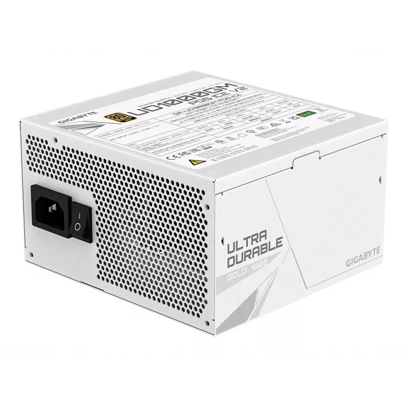 Alimentatore GIGABYTE UD1000GM PG5 V2 1000W ATX 3.1 completamente modulare 80 PLUS Gold bianco