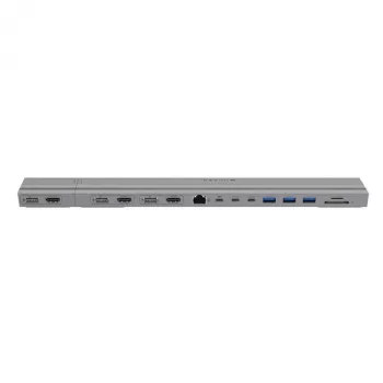 Targus HyperDrive 4K 2 x USB 3.2 Gen 2 (3.1 Gen 2) Type-C argento