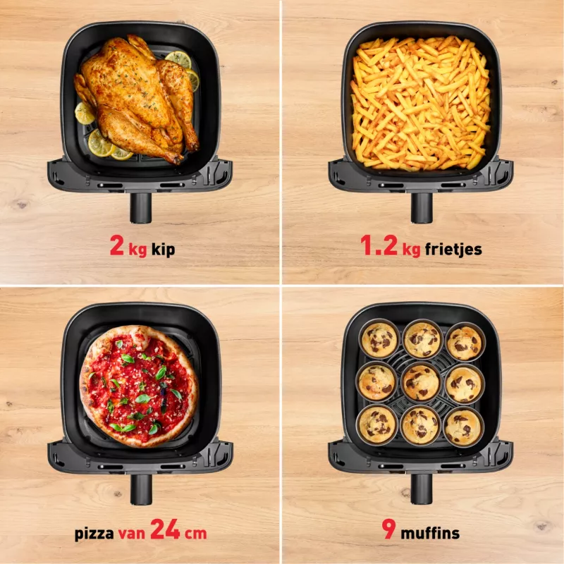 Friggitrice ad aria Tefal Easy Fry Mega EY855D10 singola 7,5 l a sé stante 2020 W nero, acciaio inox