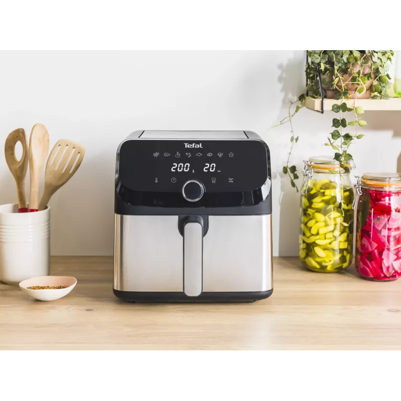 Friggitrice ad aria Tefal Easy Fry Mega EY855D10 singola 7,5 l a sé stante 2020 W nero, acciaio inox