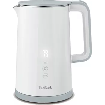 Bollitore elettrico Tefal KO6931, 1,5 L, 1800 W, bianco, 5 impostazioni di temperatura, funzione mantieni caldo 30 min.