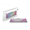 Tastiera gaming MSI FORGE GK600 TKL WIRELESS VIOLET USB + Bluetooth QWERTY UK English rosa, viola, bianco