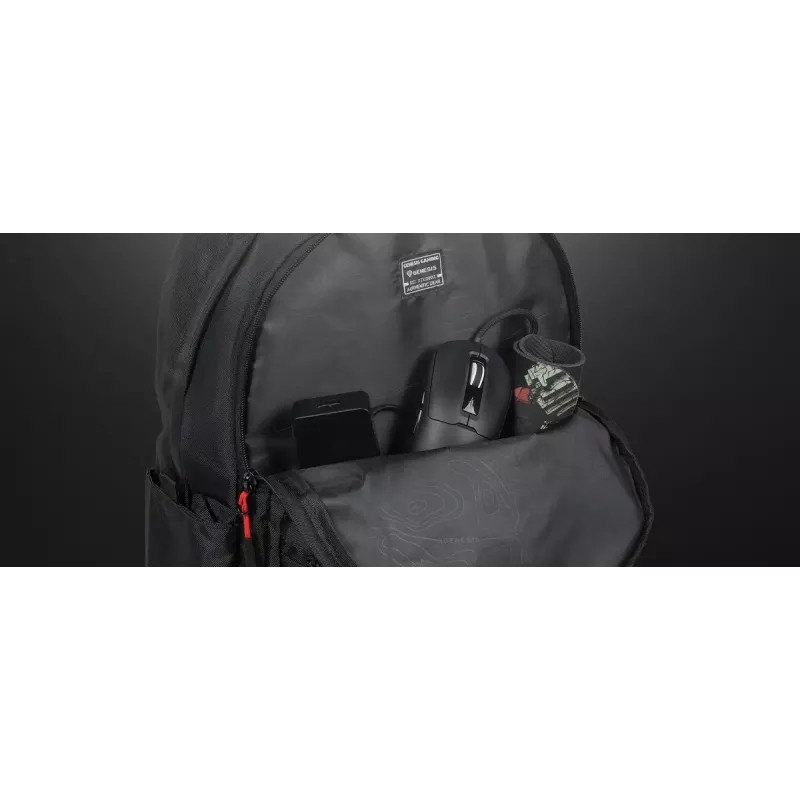 Zaino gaming Genesis GENESIS Palladium 200 — nero, poliestere, 140×280×400 mm