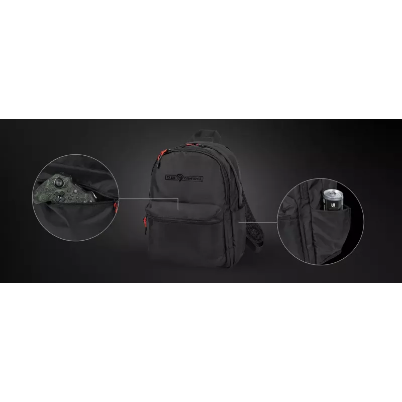 Zaino gaming Genesis GENESIS Palladium 200 — nero, poliestere, 140×280×400 mm