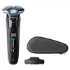 Rasoio elettrico rotante Philips Series 7000 S7886/35 — 3 testine di rasatura, umido e asciutto, batteria Li-Ion, 60 min di autonomia, nero