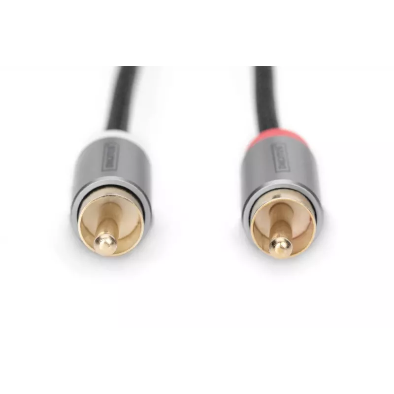 Cavo adattatore audio Digitus DB-510330-010-S 3,5 mm a RCA 1 m nero