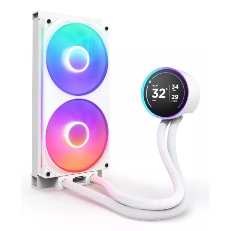 Dissipatore a liquido all-in-one NZXT Kraken Elite 280 RGB 14 cm bianco