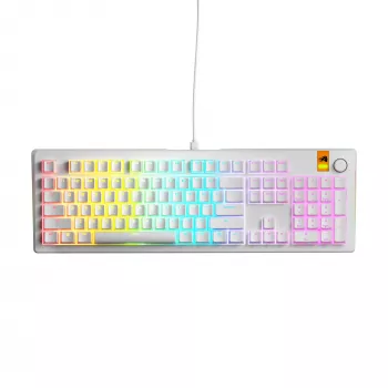 Tastiera meccanica cablata full-size (100%) GLORIOUS GMMK 3 HE – bianco, USB, QWERTY, RGB