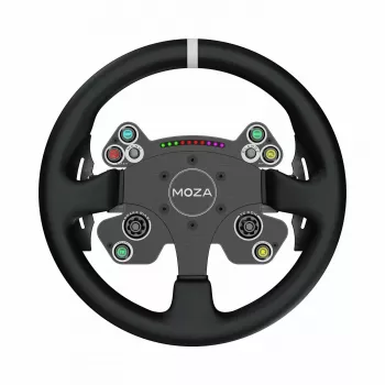 Volante Moza Racing CS V2P Dual Clutch, volante, PC, cablato, USB, nero, alluminio