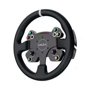Volante Moza Racing CS V2P Dual Clutch, volante, PC, cablato, USB, nero, alluminio