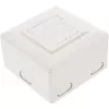 Presa a parete InLine Cat.6 2x RJ45 orizzontale — montaggio a parete o incasso
