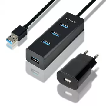 Axagon HUE-S2BP hub di ricarica 4x USB 3.0 con cavo 1,2 m incl. alimentatore