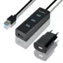 Axagon HUE-S2BP hub di ricarica 4x USB 3.0 con cavo 1,2 m incl. alimentatore