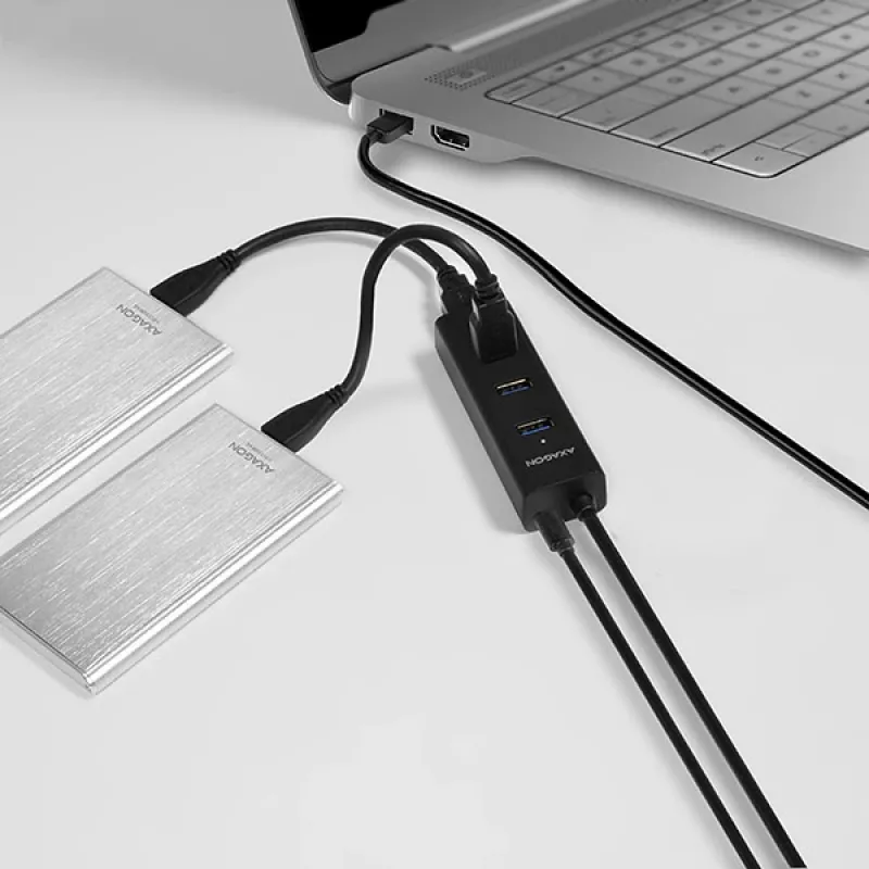Axagon HUE-S2BP hub di ricarica 4x USB 3.0 con cavo 1,2 m incl. alimentatore