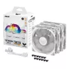 Dissipatore ad aria per case ASUS TUF GAMING TR120 ARGB REVERSE 3IN1 bianco 12 cm