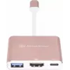 Adattatore video USB-C su HDMI SILVERSTONE EP08 (USB‑C 3.1, HDMI) rosa