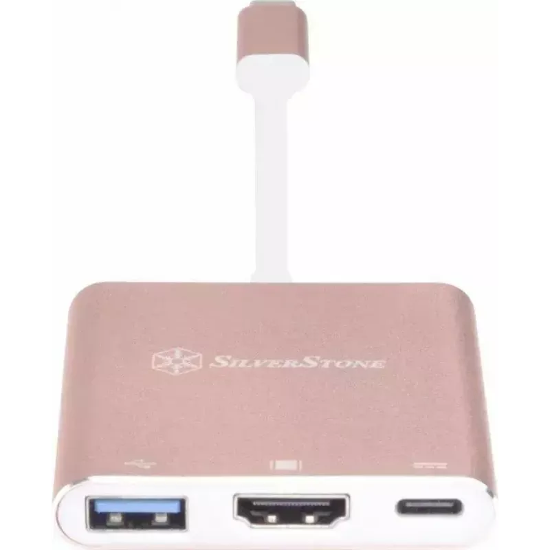 Adattatore video USB-C su HDMI SILVERSTONE EP08 (USB‑C 3.1, HDMI) rosa