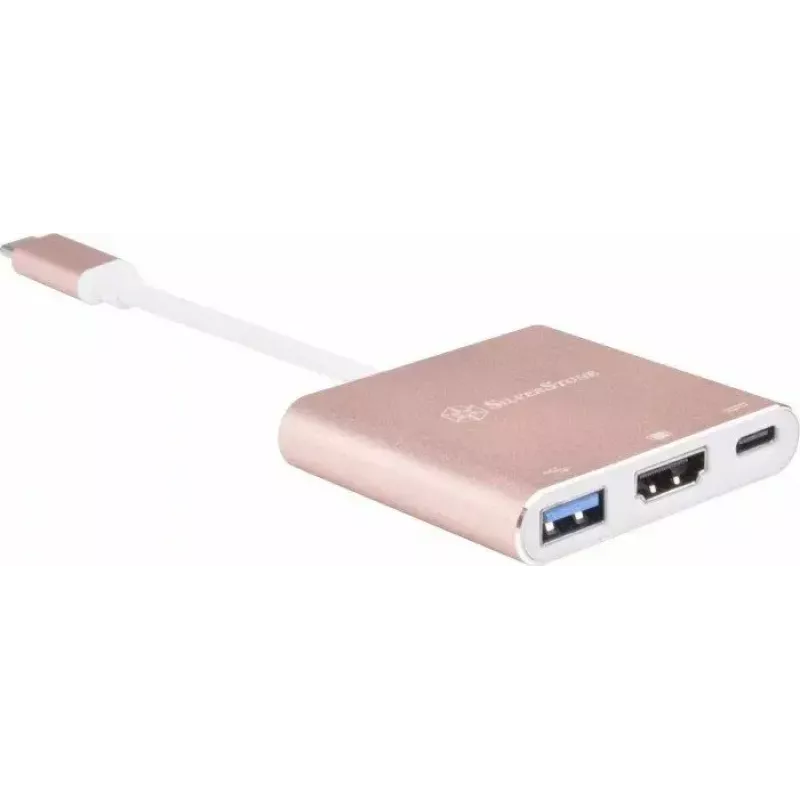 Adattatore video USB-C su HDMI SILVERSTONE EP08 (USB‑C 3.1, HDMI) rosa