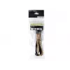 Cavo prolunga SilverStone PP07-IDE6BG da PCIe 6 pin a PCIe 6 pin, 250 mm, nero/oro