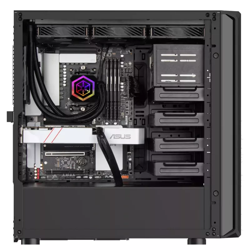 Case per PC Silverstone SETA D1 Midi Tower nero