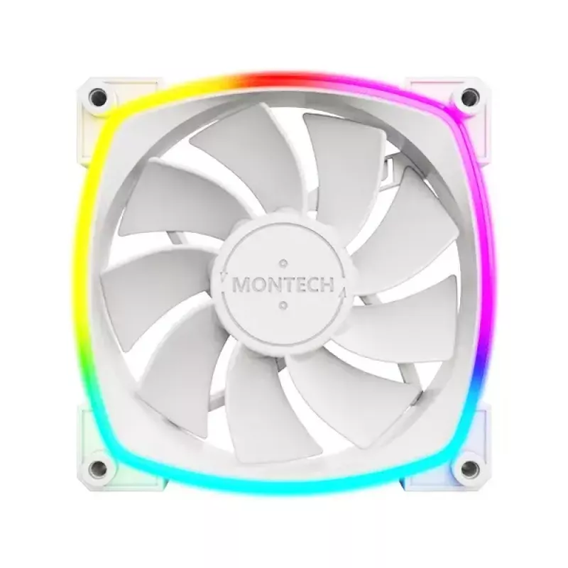 Ventola Montech RX120 PWM 12 cm 800-1600 RPM 27 dB bianco