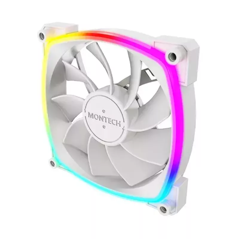 Ventola Montech RX120 PWM 12 cm 800-1600 RPM 27 dB bianco