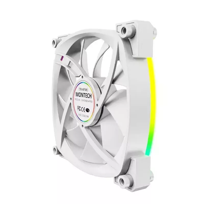 Ventola Montech RX120 PWM 12 cm 800-1600 RPM 27 dB bianco