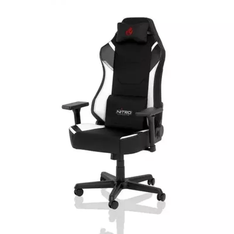 Nitro Concepts X1000 NC-X1000-BW sedia da gaming, seduta imbottita, nera/bianca (Radiant White)