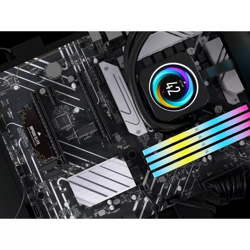 SSD Corsair MP600 Elite CSSD-F1000GBMP600ENH, 1 TB, M.2 2280, PCIe 4.0 x4 NVMe, 3D TLC, crittografia AES a 256 bit