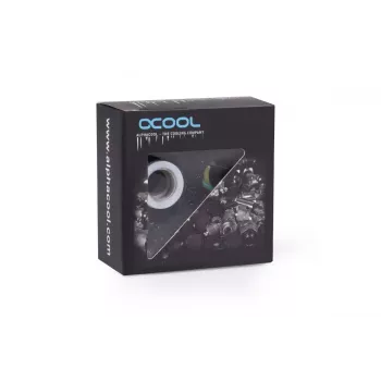 Kit di montaggio Alphacool Eiszapfen prolunga G1/4 filettatura maschio a G1/4 filettatura femmina bianco