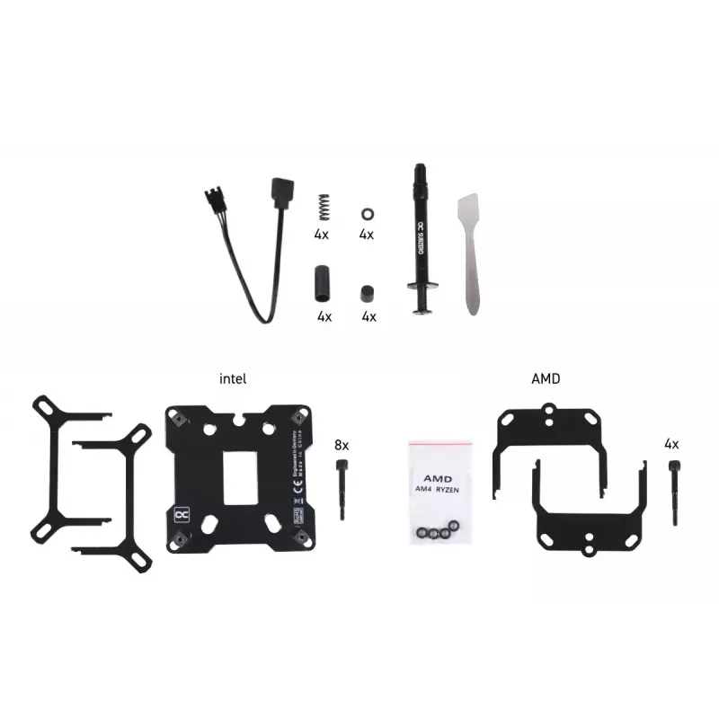 Water block Alphacool 13083 ottone rame cromo 70mm