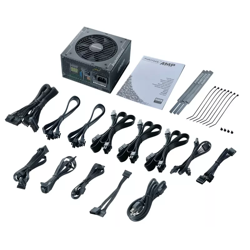 Alimentatore Phanteks AMP GH 850W, 80 PLUS Gold, ATX 3.1, PCIe 5.1, nero