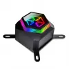 Dissipatore a liquido AiO per CPU SilverStone Permafrost PF360-ARGB V2 SST-PF360-ARGB-V2 da 360 mm, ARGB, con controller RGB incluso, nero