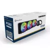 Dissipatore a liquido AiO per CPU SilverStone Permafrost PF360-ARGB V2 SST-PF360-ARGB-V2 da 360 mm, ARGB, con controller RGB incluso, nero