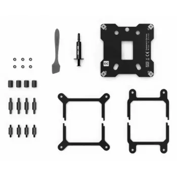 Waterblock Alphacool Core 1 Carbon ottone rame nichel nero 72mm