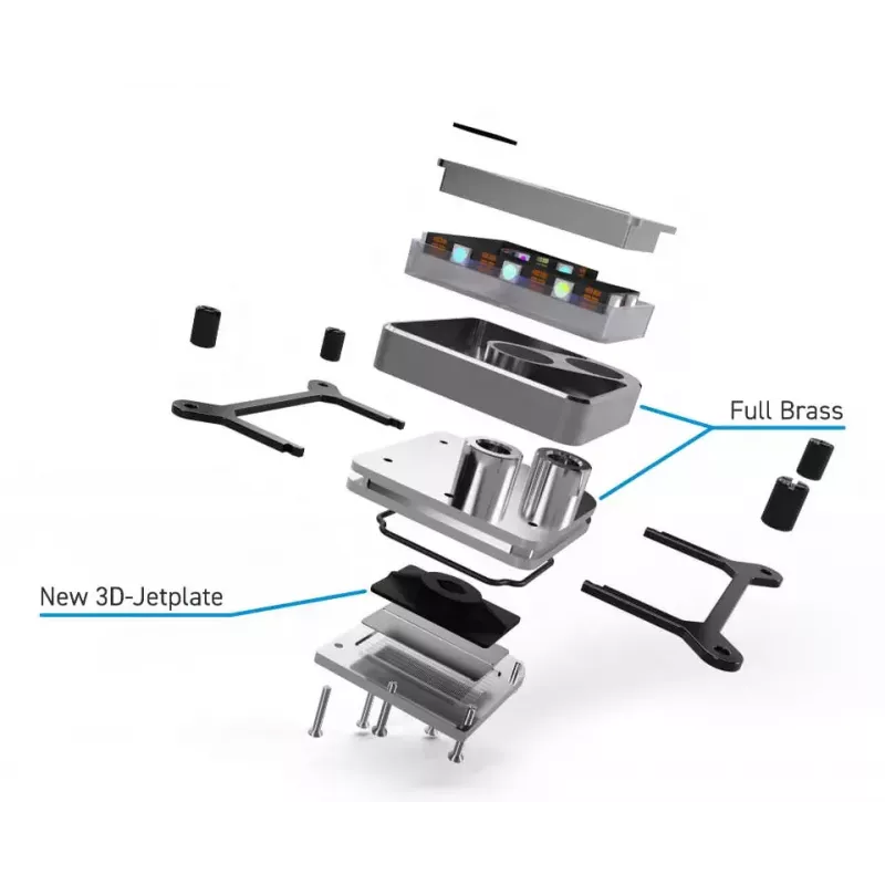 Waterblock per CPU Alphacool Core 1, Carbon