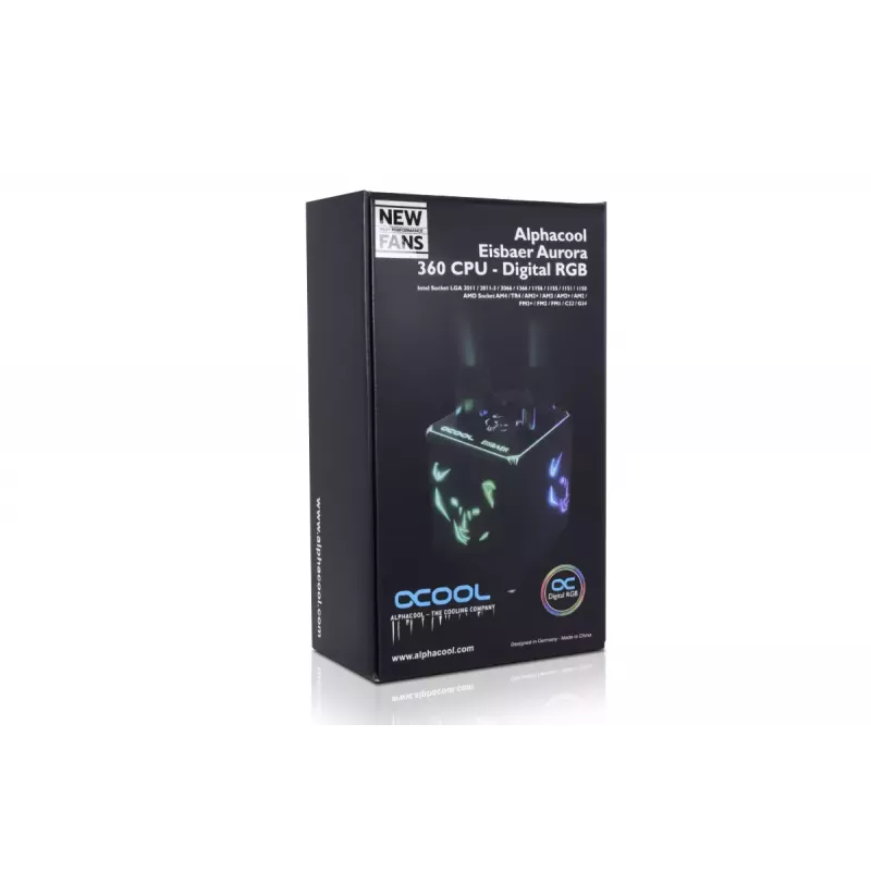 Alphacool Eisbaer Aurora HPE Edition 360 AIO raffreddamento a liquido per CPU, nero