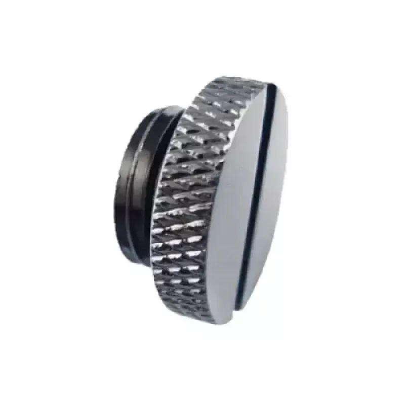 Tappo di chiusura XSPC G1/4 con filettatura maschio, cromo nero