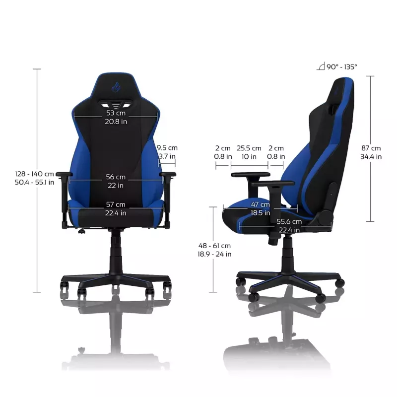 Sedia da gaming Nitro Concepts S300 seduta imbottita schienale imbottito
