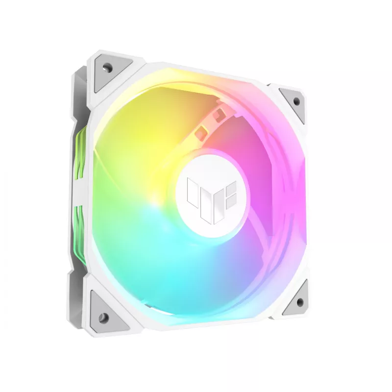 ASUS TUF GAMING TR120 ARGB REVERSE 120 mm 2000 RPM bianco, cuscinetto idraulico, 76.3 CFM