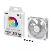 ASUS TUF GAMING TR120 ARGB REVERSE 120 mm 2000 RPM bianco, cuscinetto idraulico, 76.3 CFM