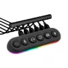 Streamplify HUB DECK 5 hub USB, 4x USB 3.0, 1x USB 2.0, RGB, 12V, cavo di alimentazione UE, nero