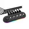 Streamplify HUB DECK 5 hub USB, 4x USB 3.0, 1x USB 2.0, RGB, 12V, cavo di alimentazione UE, nero