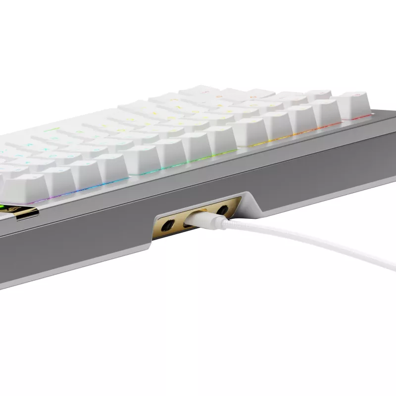 Tastiera meccanica gaming GLORIOUS GMMK 3 PRO HE 75% Prebuilt cablata USB QWERTY argento