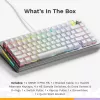 Tastiera meccanica gaming GLORIOUS GMMK 3 PRO HE 75% Prebuilt cablata USB QWERTY argento