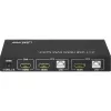 Switch KVM InLine 2x1 HDMI, 2x1, HDMI 4K2K, hub USB 2.0, con audio