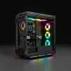 Case PC mid-tower ATX CORSAIR – iCUE 5000T – RGB vetro temperato – nero