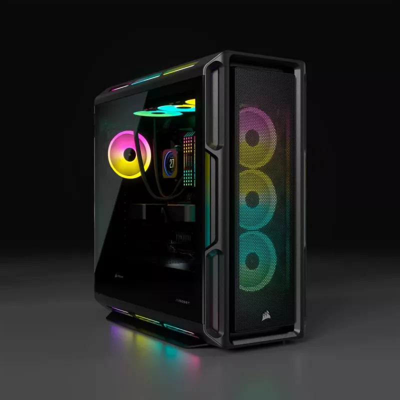 Case PC mid-tower ATX CORSAIR – iCUE 5000T – RGB vetro temperato – nero