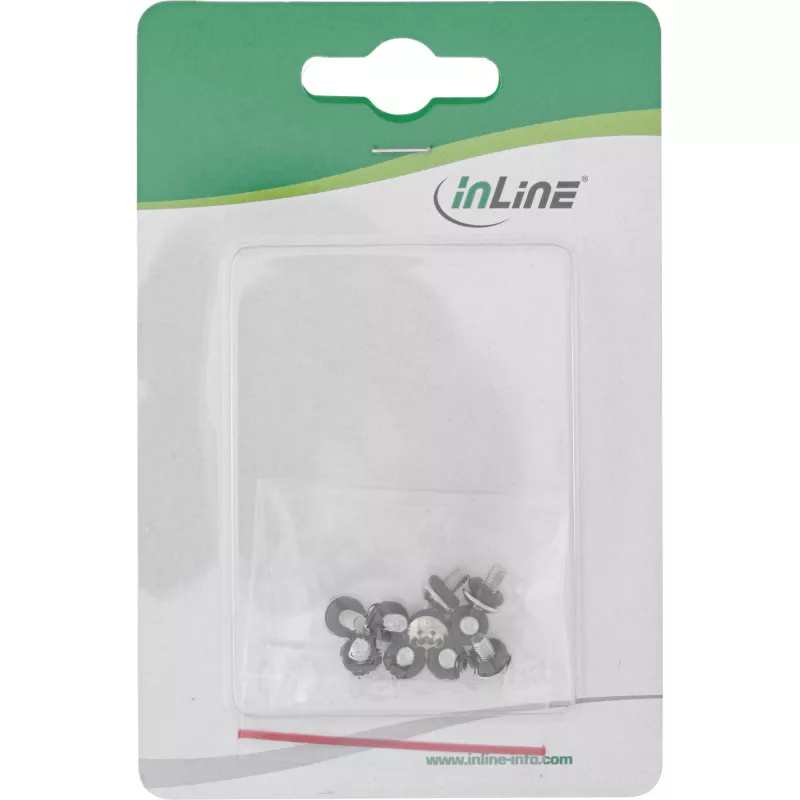 Set di viti InLine per scheda madre con rondelle in gomma metriche 10 pz. InLine 77784M