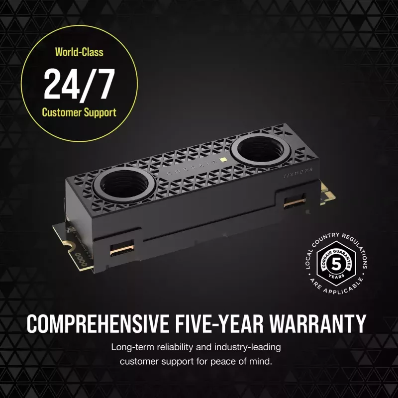 SSD Corsair 2 TB M.2 PCI Express 5.0 MP700 PRO Hydro X